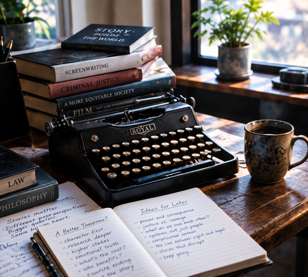 vintage typewriter writer’s workspace